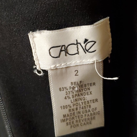 Cache LBD mock turtleneck cold shoulder dress 2 - Picture 8 of 10